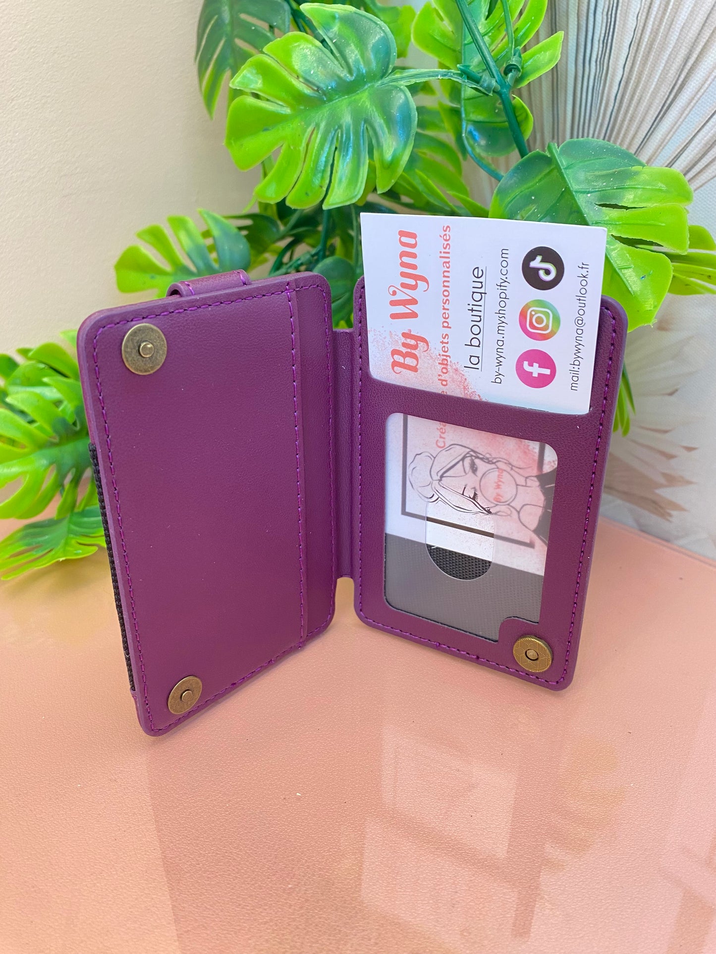 Porte carte telephone portable