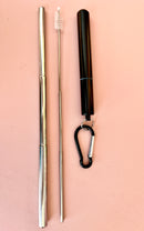 Paille télescopique